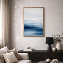 Blue Coastal Watercolor Print