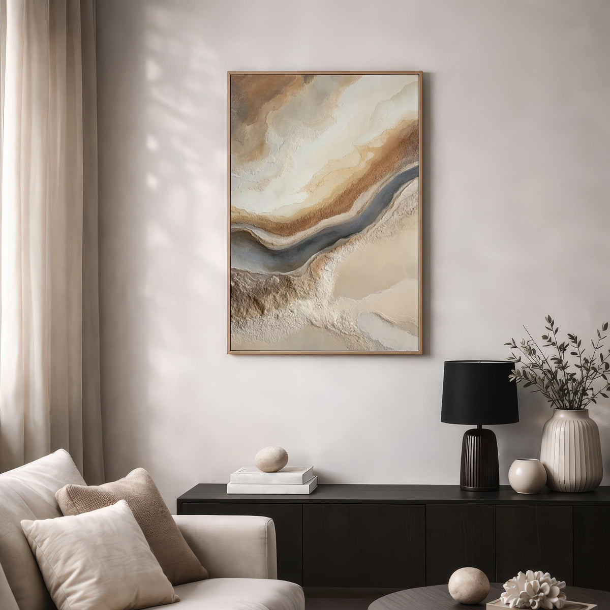 Neutral Textured Abstract Art