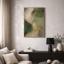 Moody Green Neutral Abstract