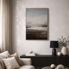 Moody Neutral Abstract Landscape