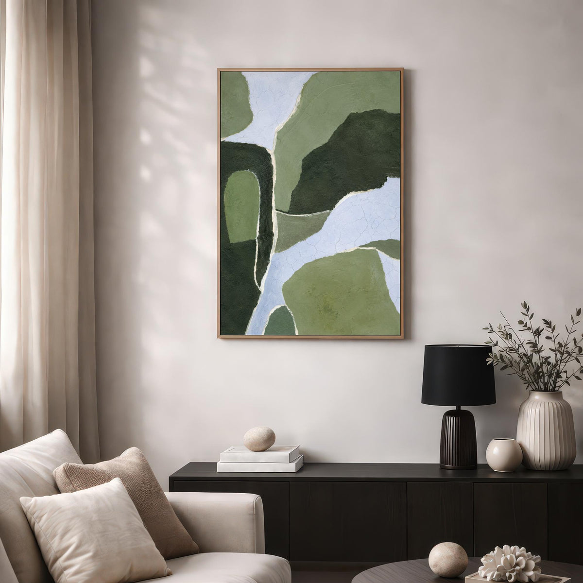 Sage Green Textured Abstract