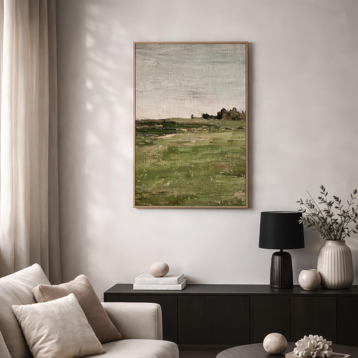 Green Countryside Landscape Print