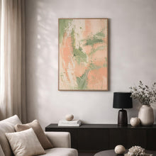 Peach Sage Textured Abstract