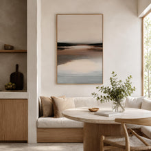 Neutral Brown Abstract Landscape wall art mockup 12