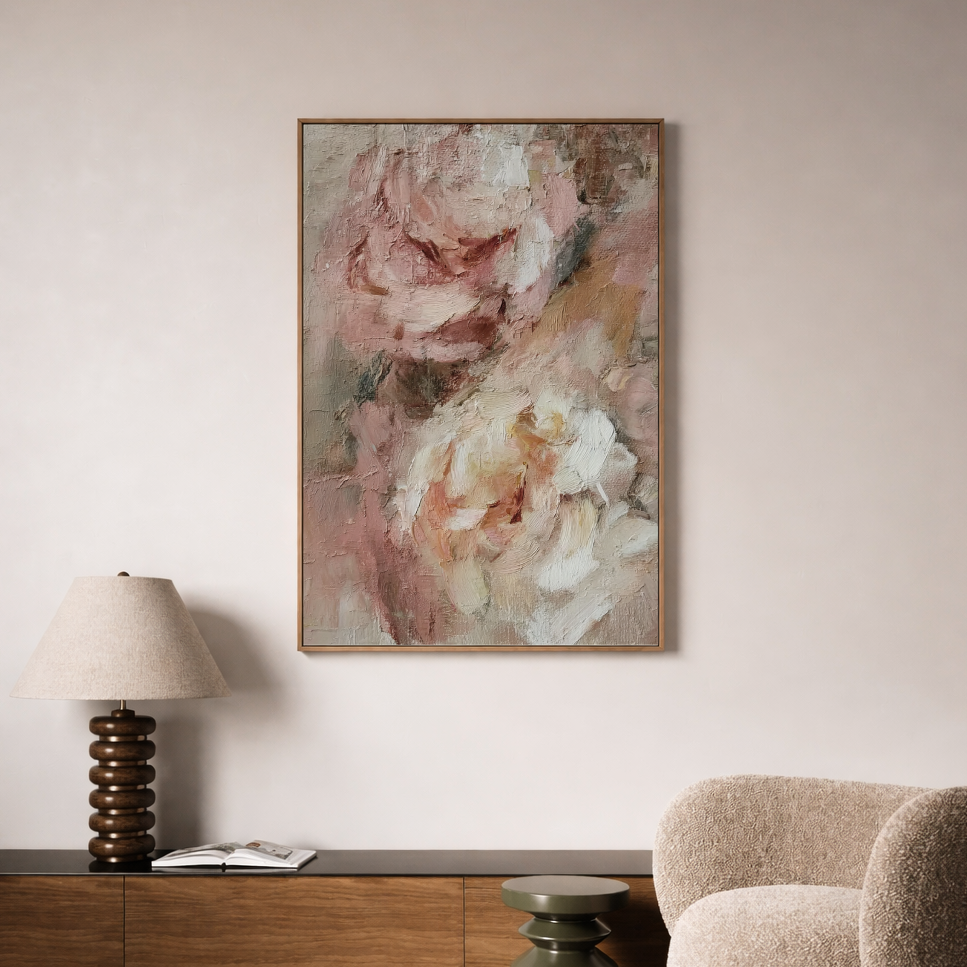 Blush Pink Floral Wall Art