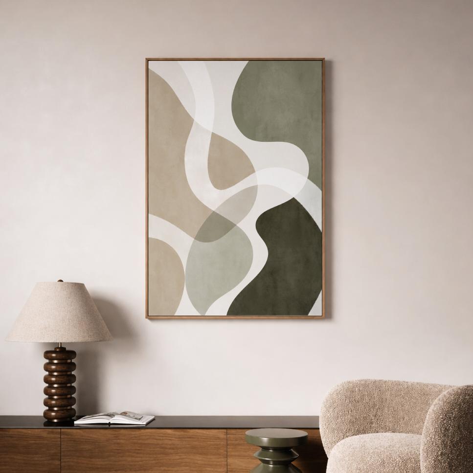 Sage Green Organic Abstract