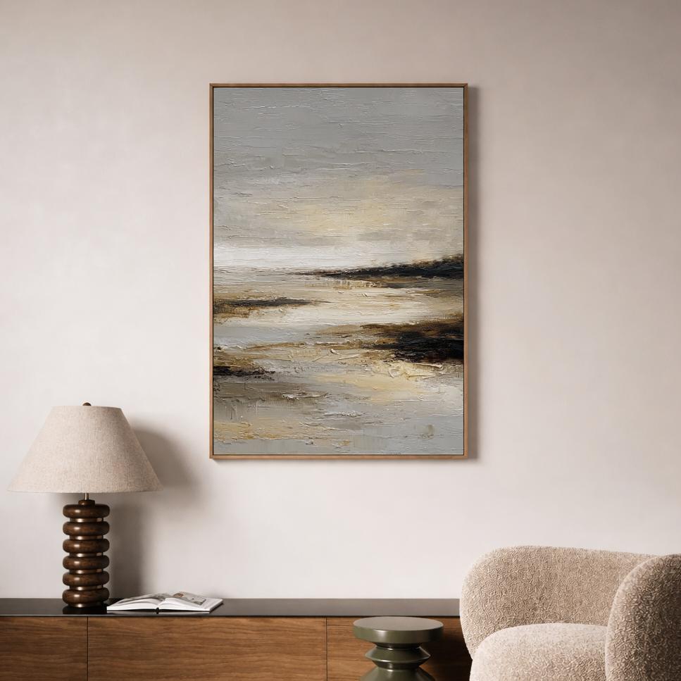 Beige Abstract Landscape