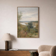 Vintage River Landscape Print