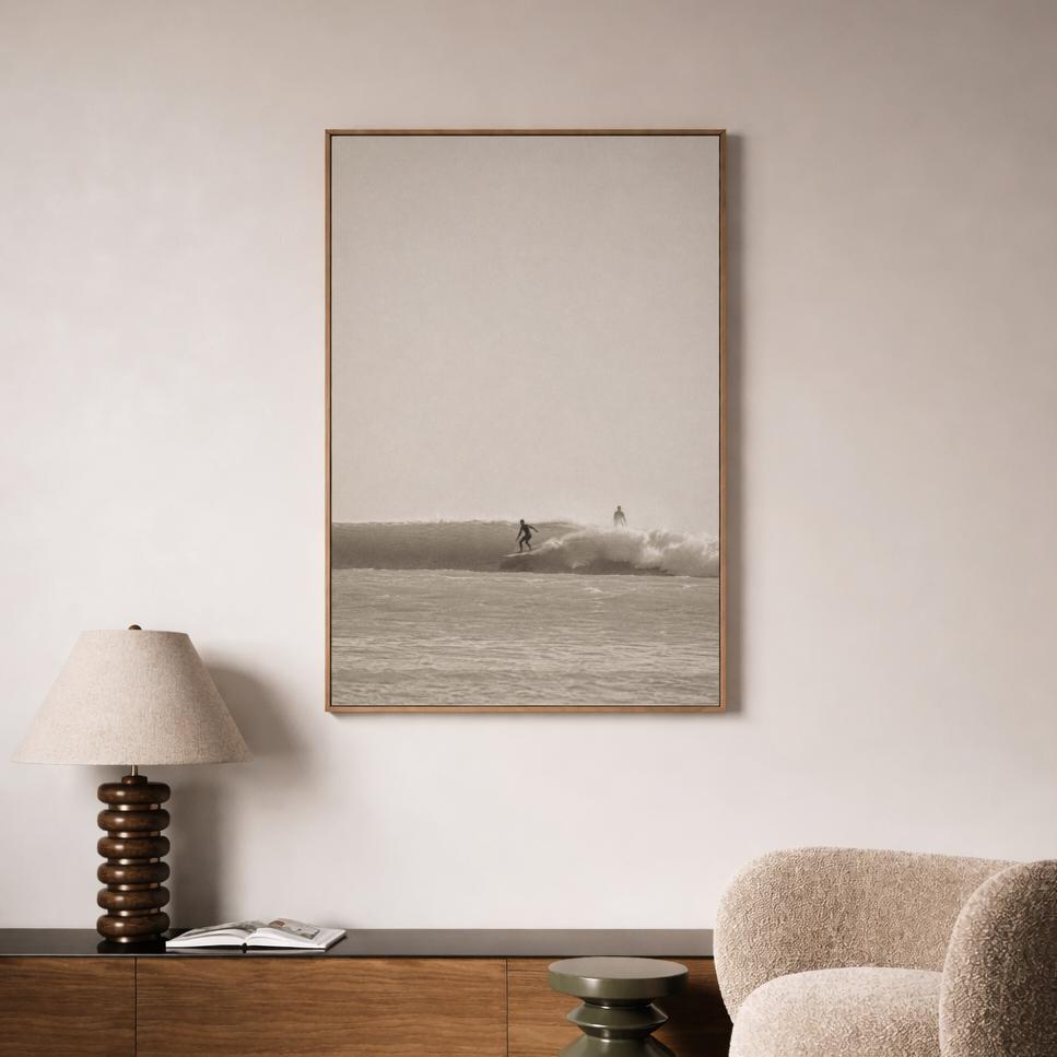 Neutral Surfer Coastal Print
