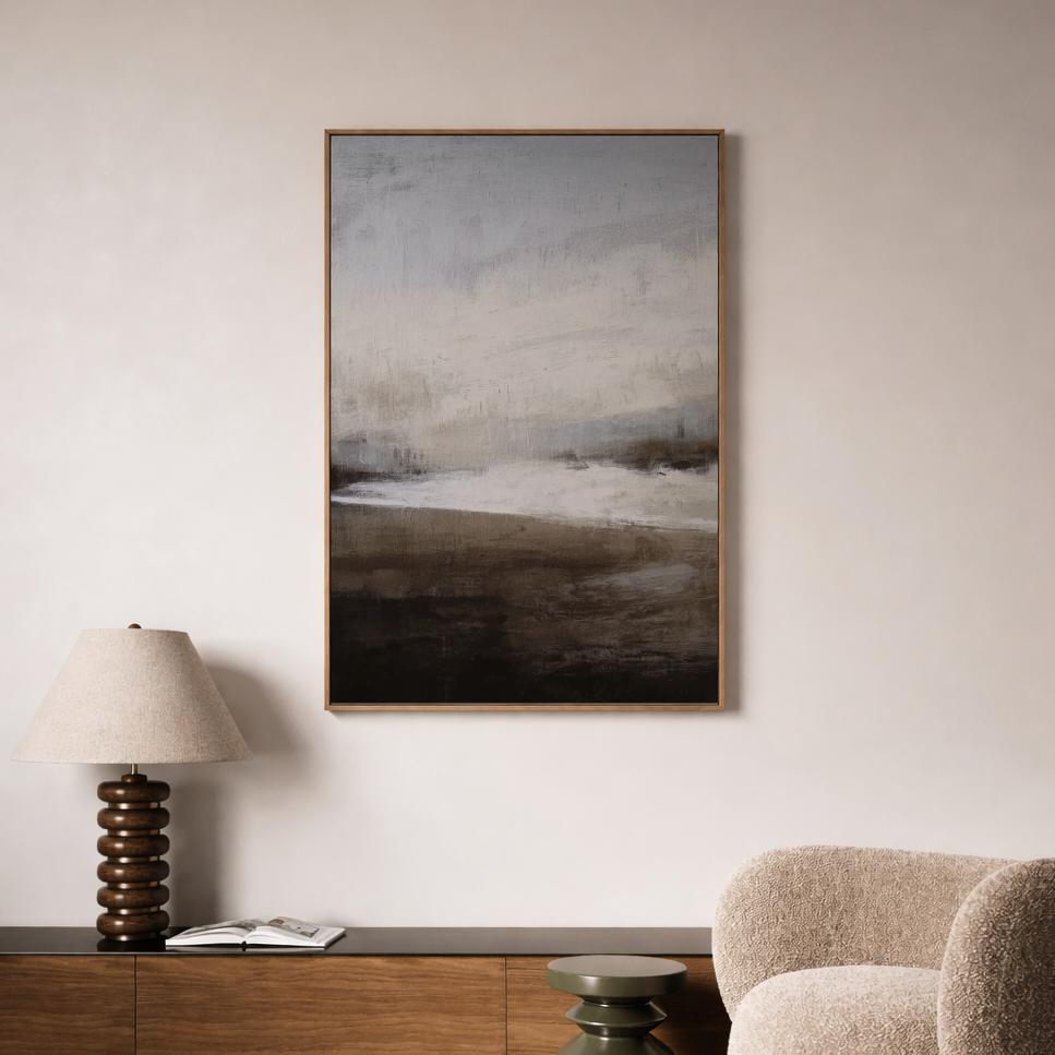 Moody Neutral Abstract Landscape