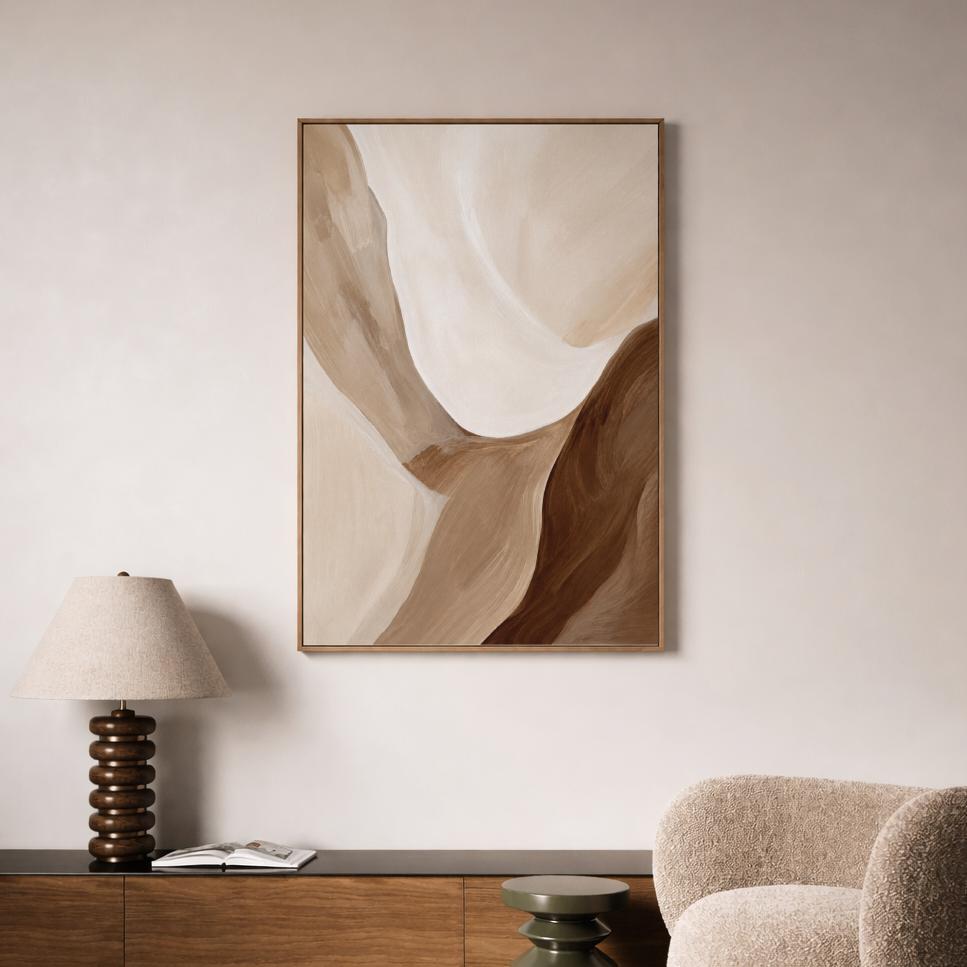 Brown Beige Organic Abstract