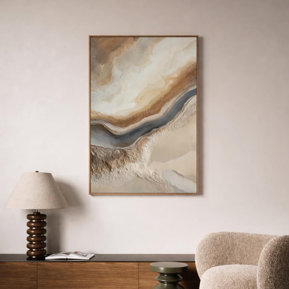 Neutral Textured Abstract Art