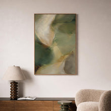 Moody Green Neutral Abstract