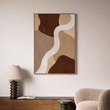 Brown Beige Organic Abstract