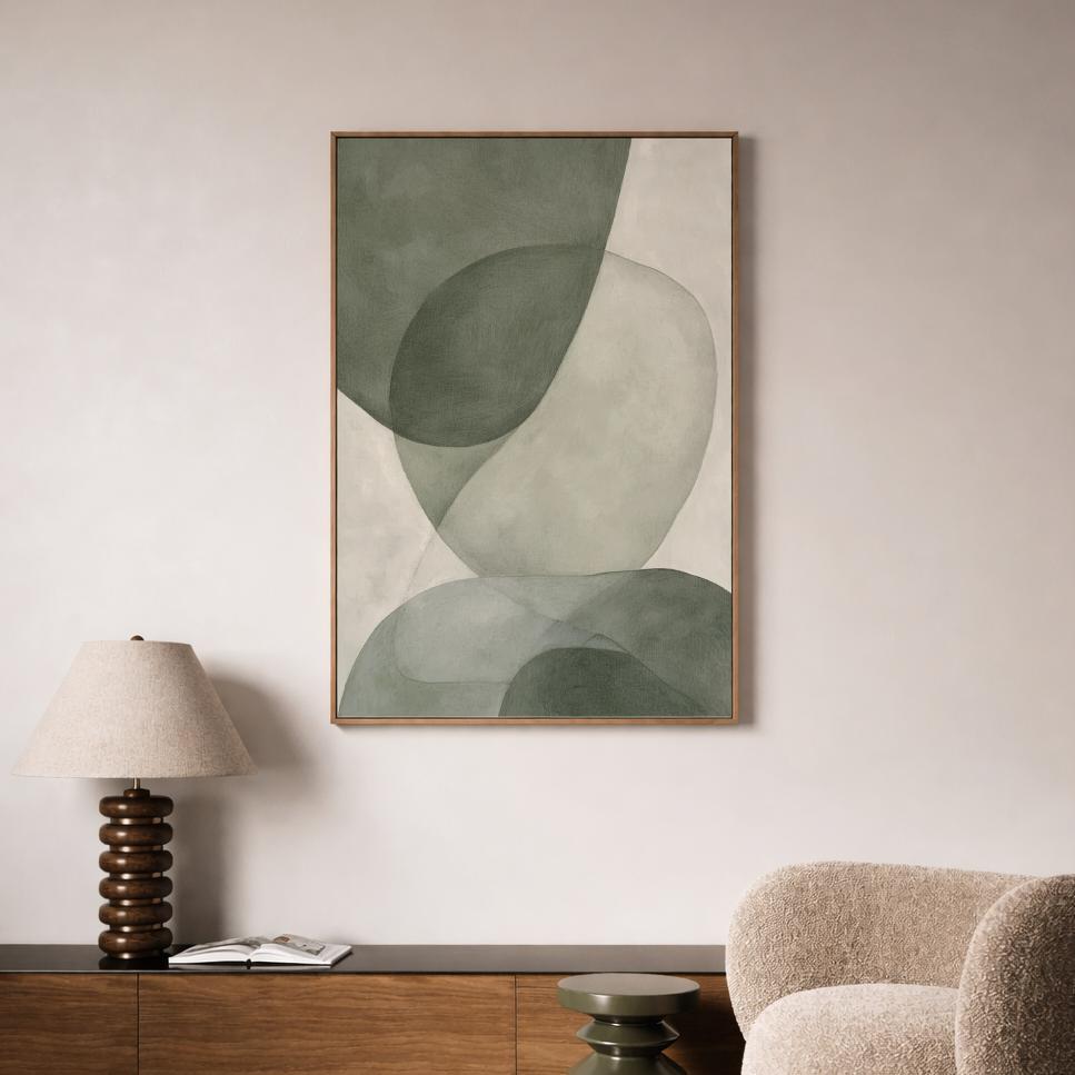Sage Green Organic Abstract