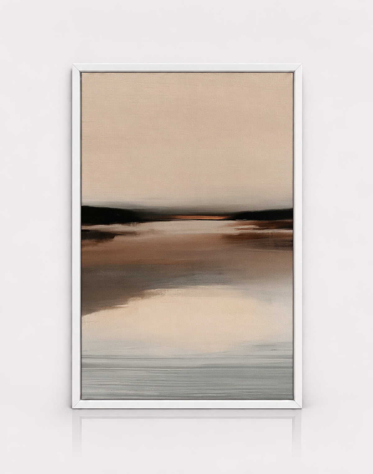 Neutral Brown Abstract Landscape